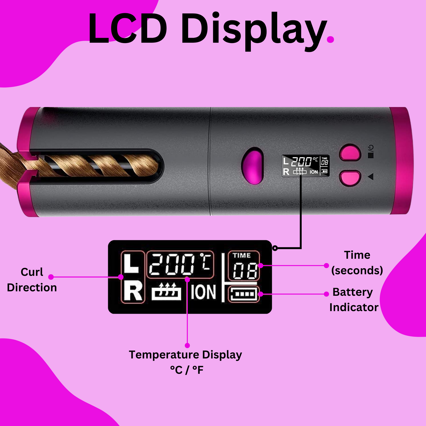 Cordless Automatic Hair Curler