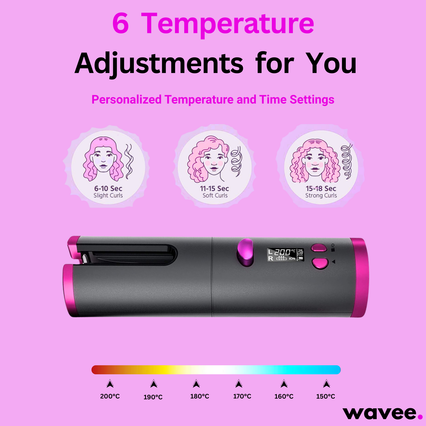 Cordless Automatic Hair Curler