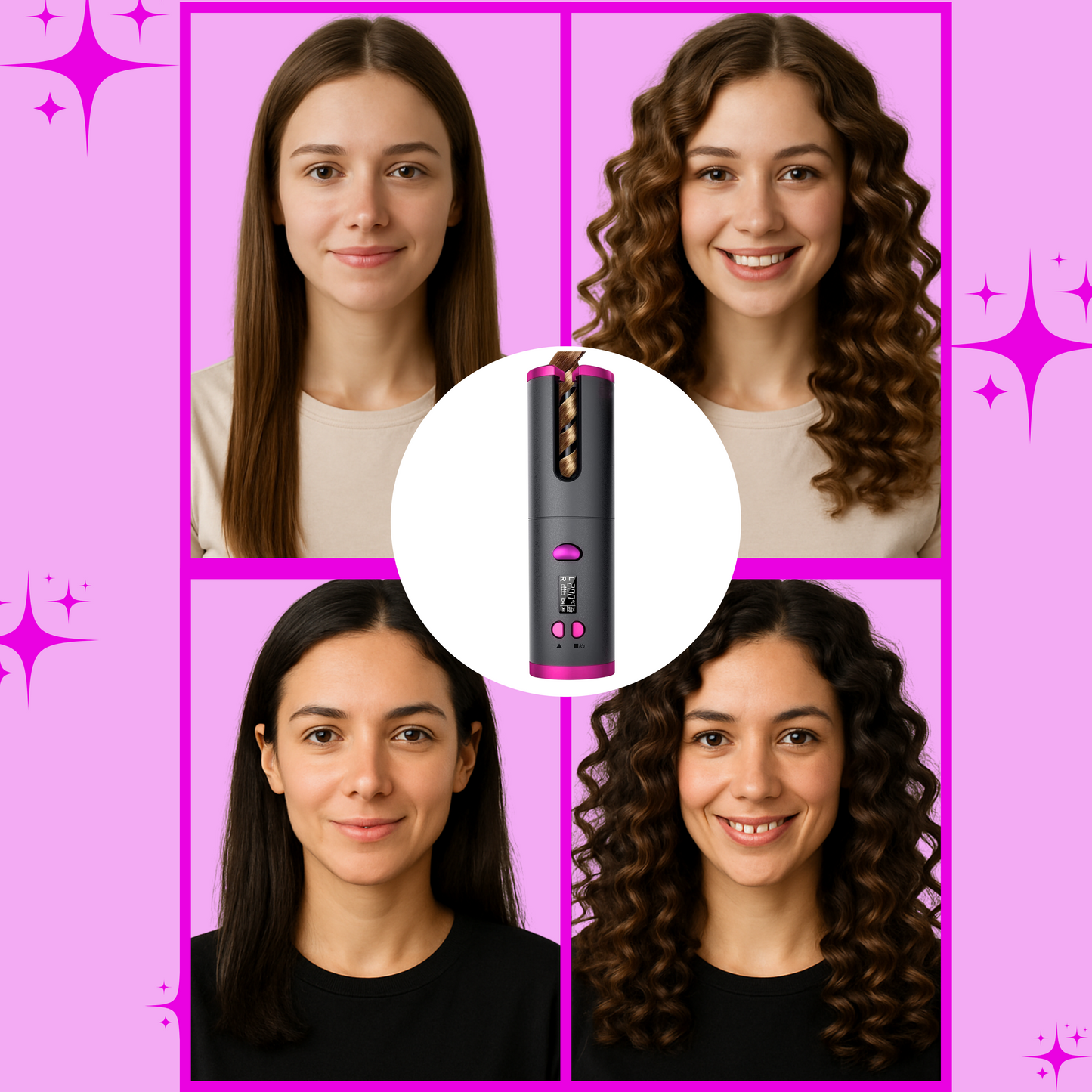 Cordless Automatic Hair Curler