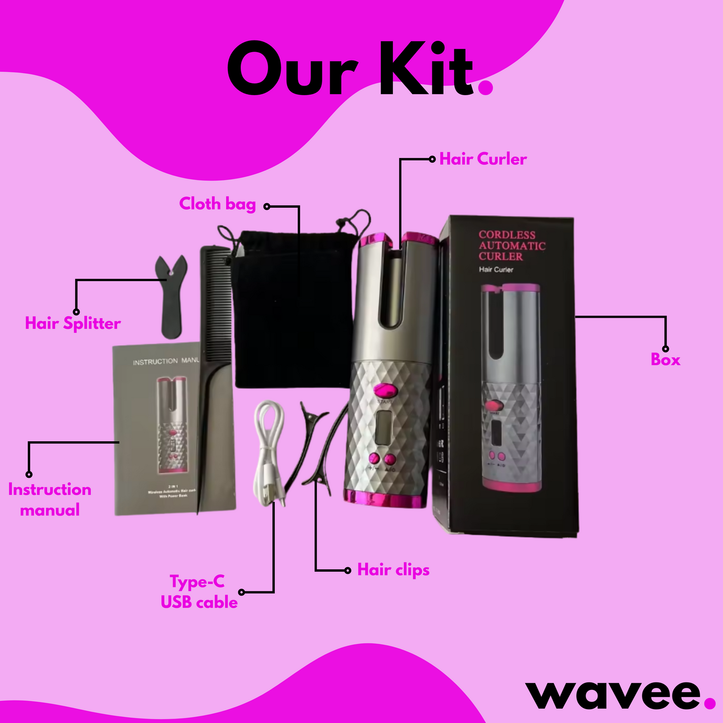 Cordless Automatic Hair Curler